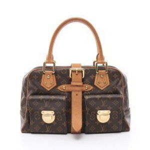 Louis Vuitton Manhattan GM Handbag Bag Leather Monogram Brown